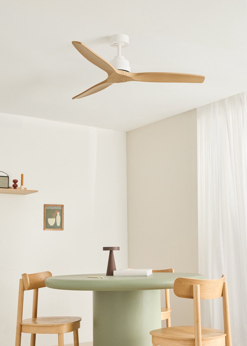 CREATE - Stille plafondventilator van 40 W met technische ABS-bladen, verkrijgbaar in verschillende maten - M - Geen licht - WIFI - WIND STYLANCE – foto 4