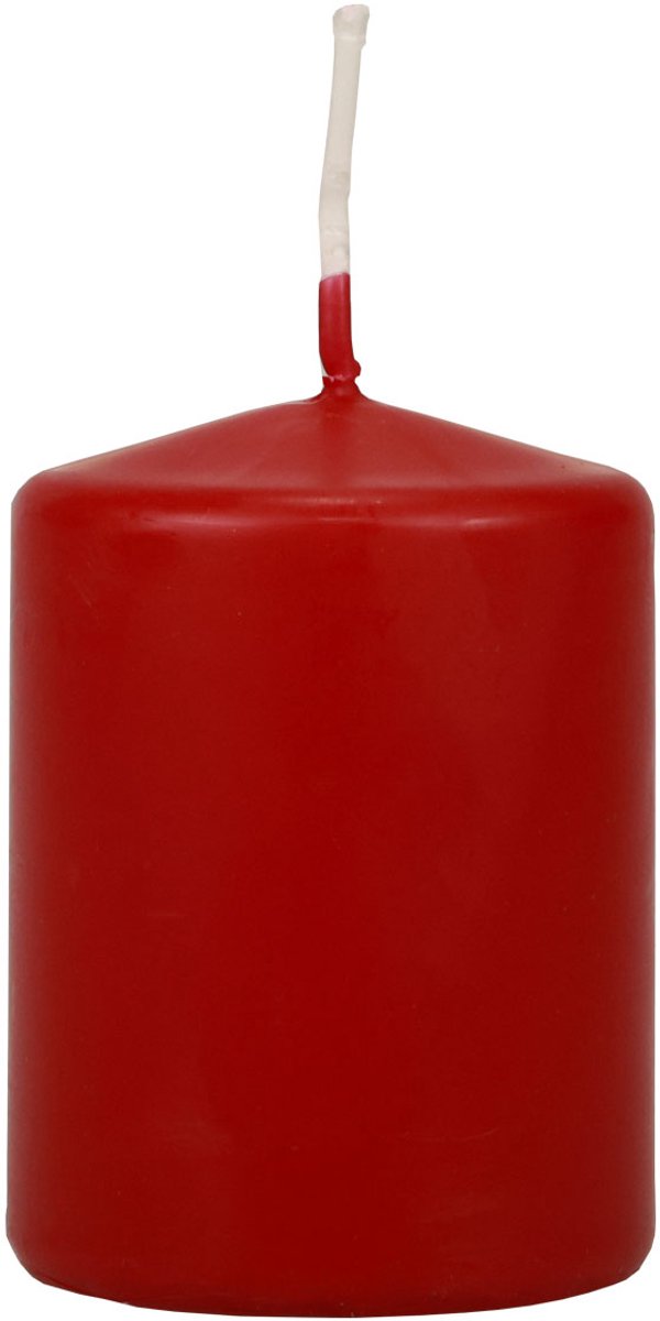 Pilaarkaarsen rood Adventskaarsen klein oudrood 70/50mm 24 stuks
