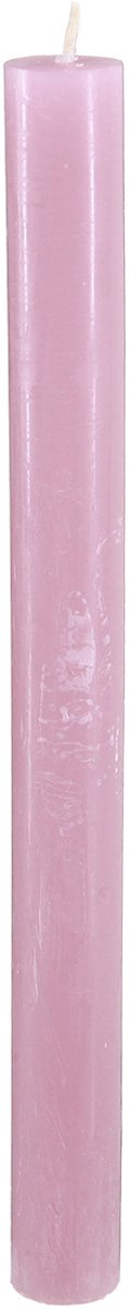 Effen gekleurde taps toelopende kaarsen, antiekroze, 22×240 mm, 12 stu