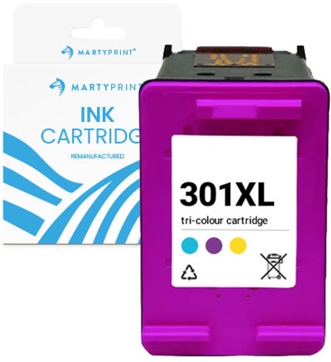 MartyPrint - HP 301 XXL kleur