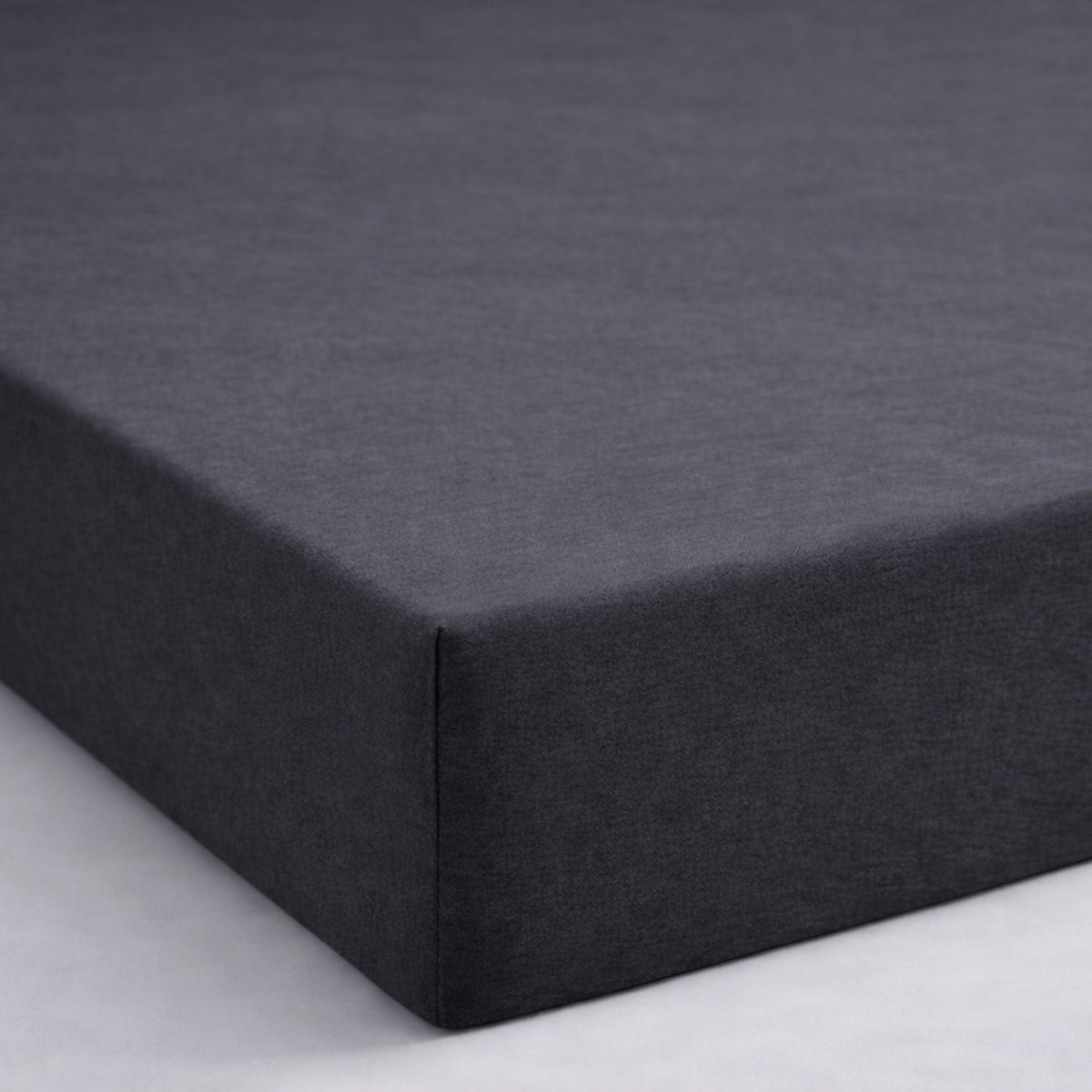 Sleeps Dubbel Jersey Hoeslaken Katoen Antraciet - 200 x 220 cm - Zware Kwaliteit - Strijkvrij