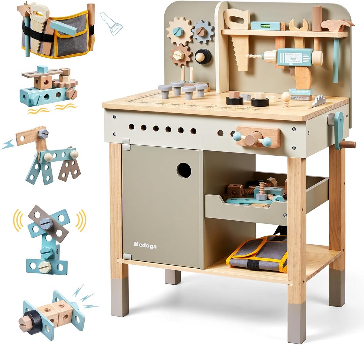 Werkbank Speelgoed - Kinderwerkbank - Gereedschap voor Kinderen - Speelproject