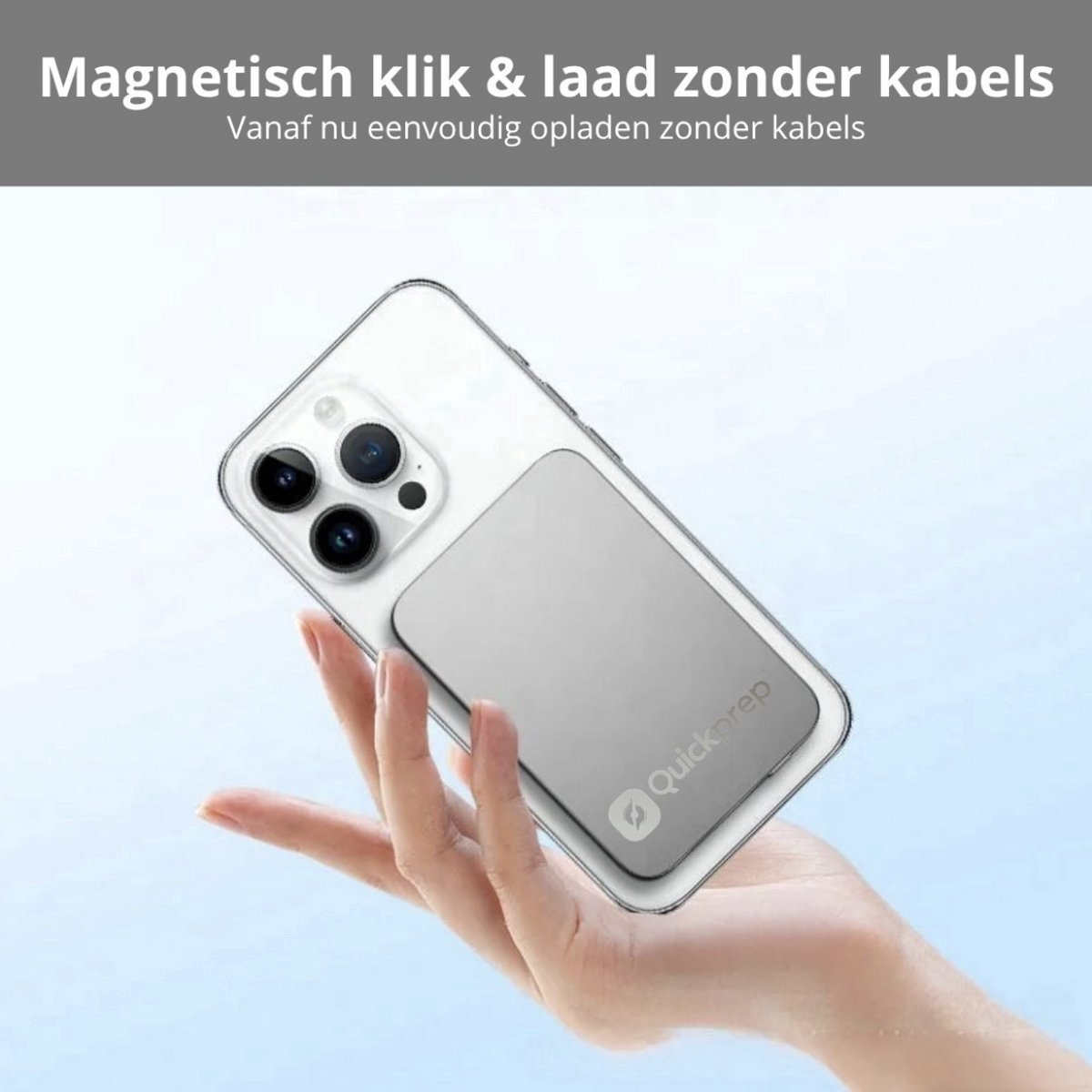 CB-Goods Quickprep Powerbank 10.000mAh Magnetisch Draadloos - afbeelding 3