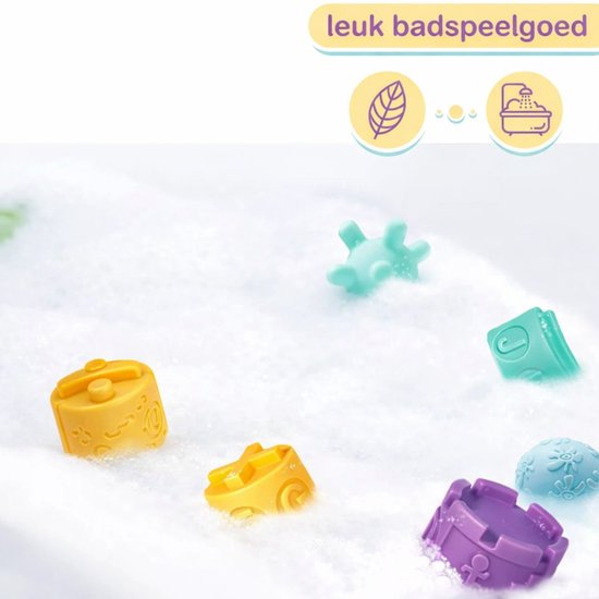 Zachte bouwblokken voor baby's en kinderen - stapeltoren - stapelblokken - 7 stuks van Merkloos — afbeelding 5