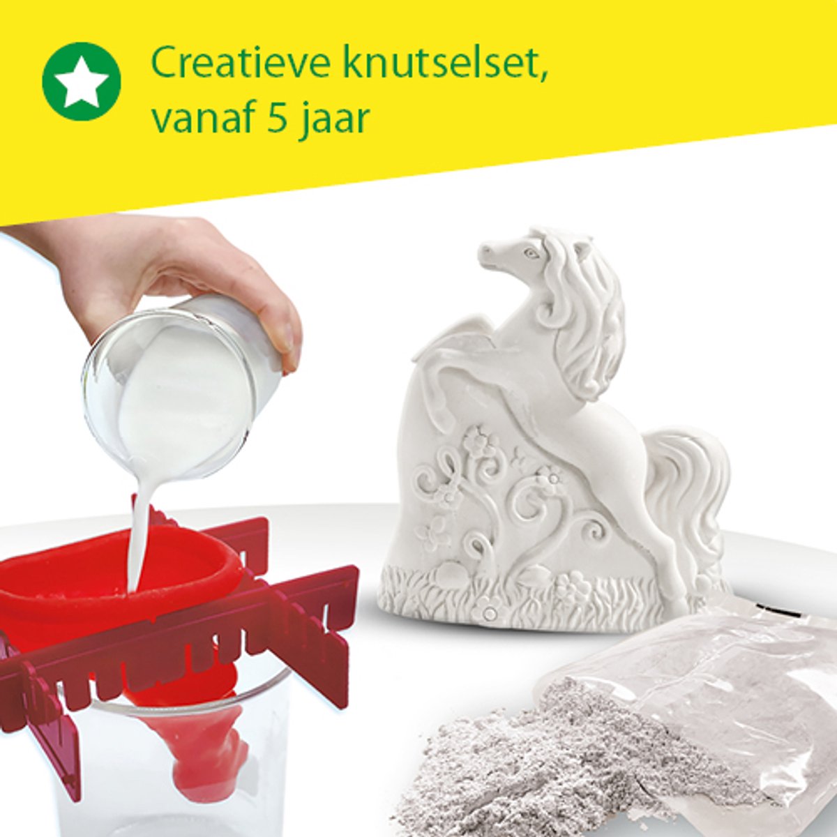 SES Creative - Hobby Pink - Gieten en Schilderen - 3 Paarden - Knutselen Meisjes - Sneldrogend - Vanaf 5 jaar — afbeelding 3