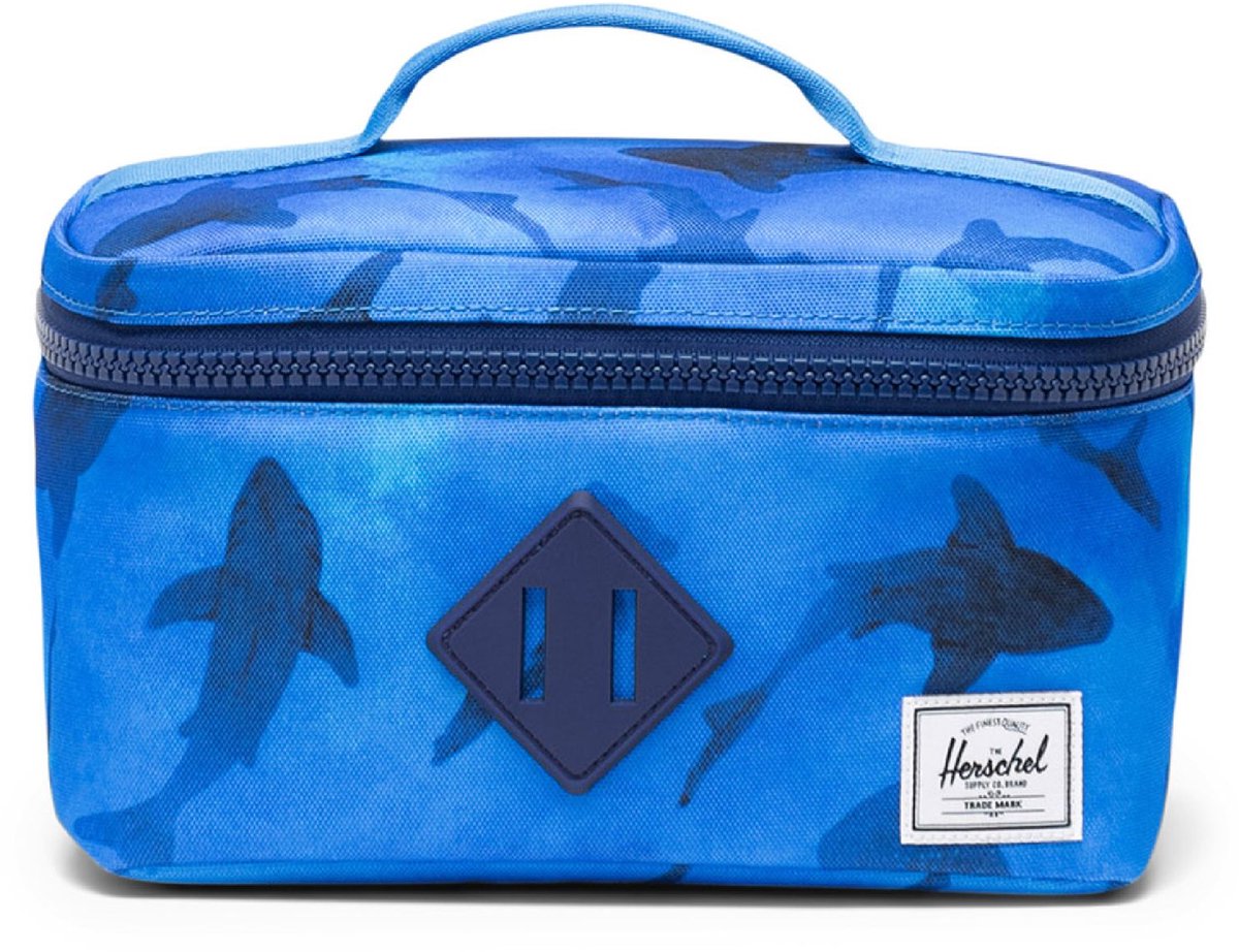 Herschel thermische zak Heritage Lunch Box Little Herschel Sharks blauw