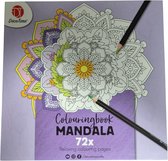 Mandala Kleurboek voor Volwassenen met 72 Kleurplaten - kleurplaat - tekenen - inkleuren - kleurtjes -