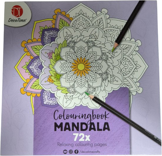 Mandala Kleurboek voor Volwassenen met 72 Kleurplaten – kleurplaat – tekenen – inkleuren – kleurtjes –