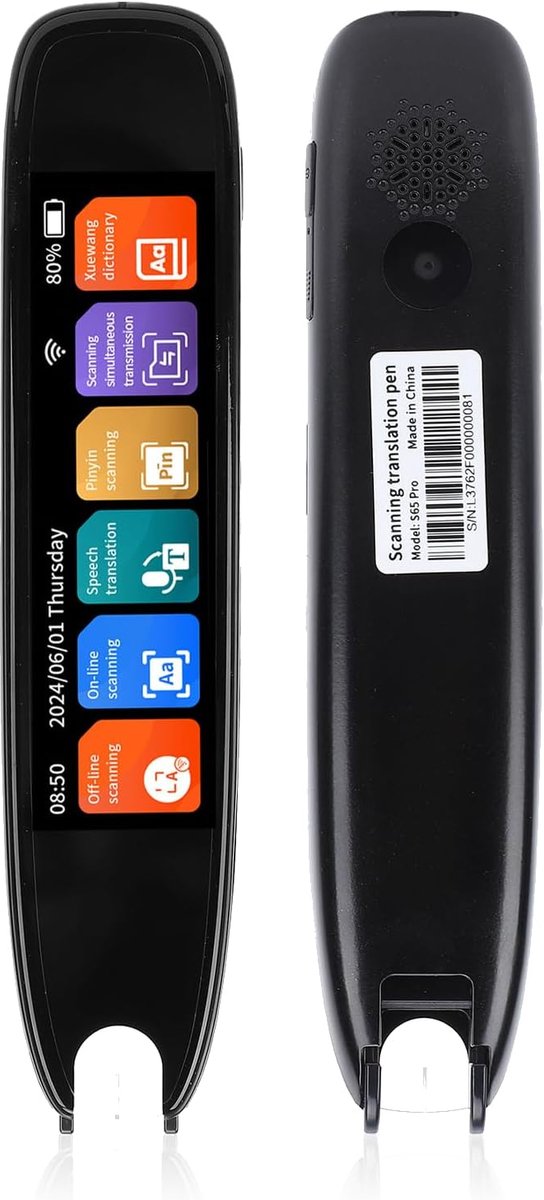Scanlezer Pen - Vertaler Apparaat - Tekst Vertalen - 142 Talen Online - 8GB Opslag - Zwart