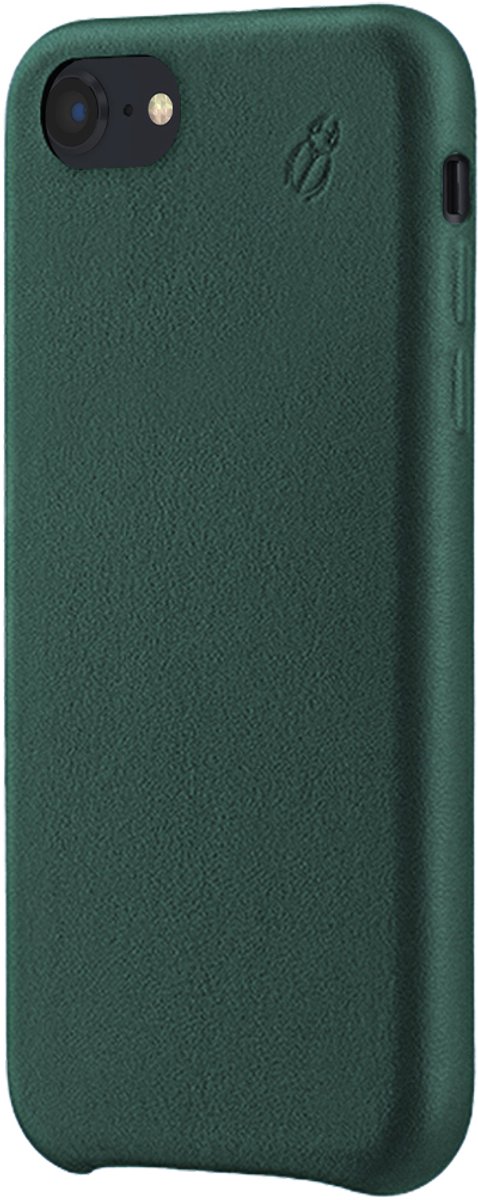 BeetleCase, Geschikt voor Apple iPhone 6/7/8/SE/SE22 Premium lederen tas, Groen