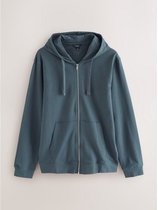 Next - Heren - Lichte hoodie met rits - Blauw