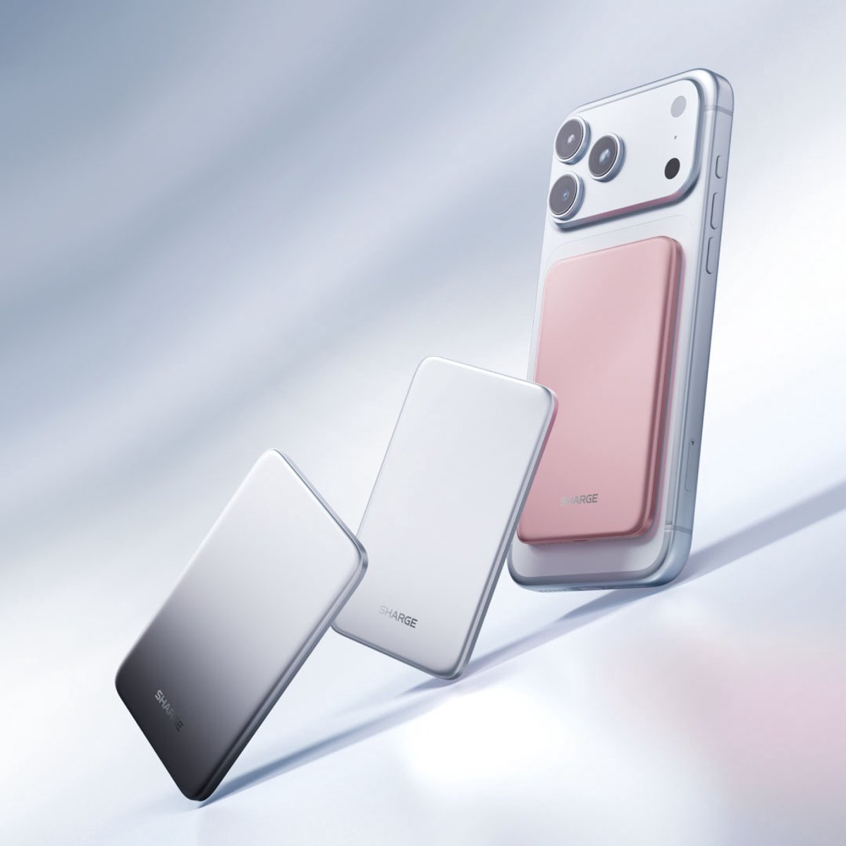 SHARGE Magnetic Wireless Power Bank 10000 mAh 30W Zilver