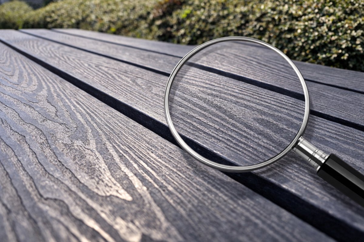 Rockwood® Woodblend Zwaar Kunststof Planken 3.60m - Antraciet - (50mm dik) Houtnerf 3.60m Naturel