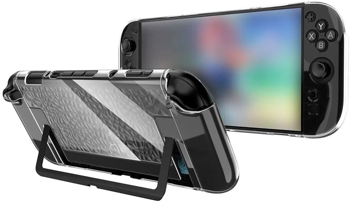 DrPhone SolidArmor – Beschermhoes Compatibel met Nintendo Switch 2 – PC + TPU Crystal Case – Schokbestendig & Transparant