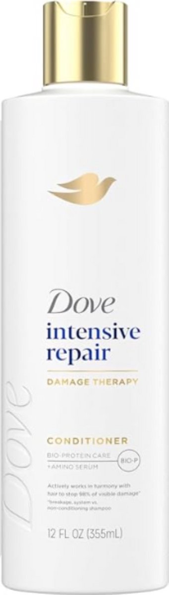 Dove Conditioner Intensive Repair 355ml – Herstel Conditioner voor Beschadigd Haar met Bio-Protein Care & Amino Serum
