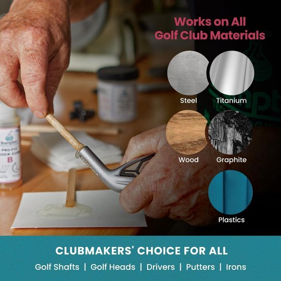 Golf Club Epoxy - Club Reparatie Lijm - Snelle Club Herstel - Voor Alle Assen - 4 Ounce van GOLF — afbeelding 3
