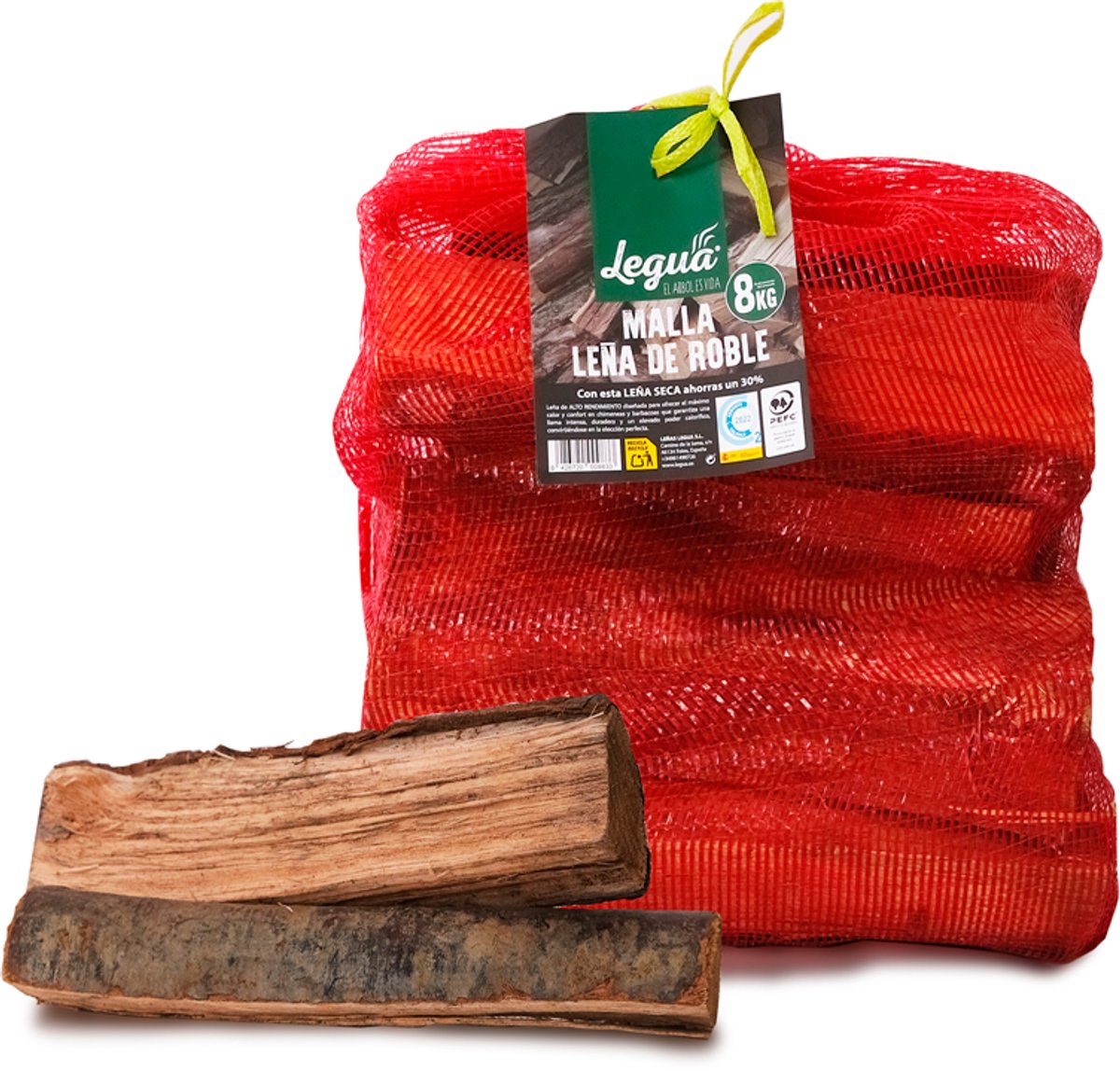Legua Eiken brandhout 8kg - netzak
