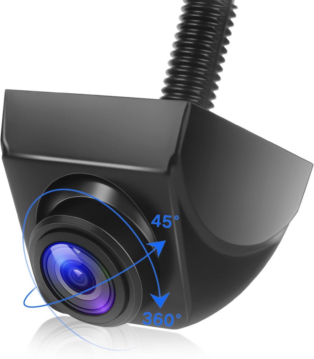 Achteruitrijcamera Auto - Parkeerhulp Camera - Veilig Parkeren - 360 Graden Draaibaar - 170 Graden Hoek - Zwart