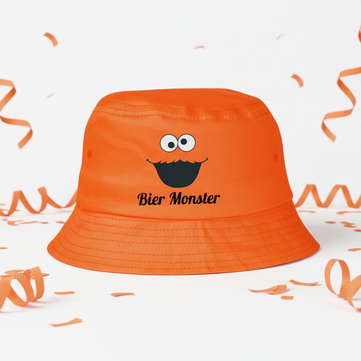 Oranje Bier Monster Bucket Hat - oranje - wk voetbal -Koningsdag - festival - feest - evenement - vissershoedje