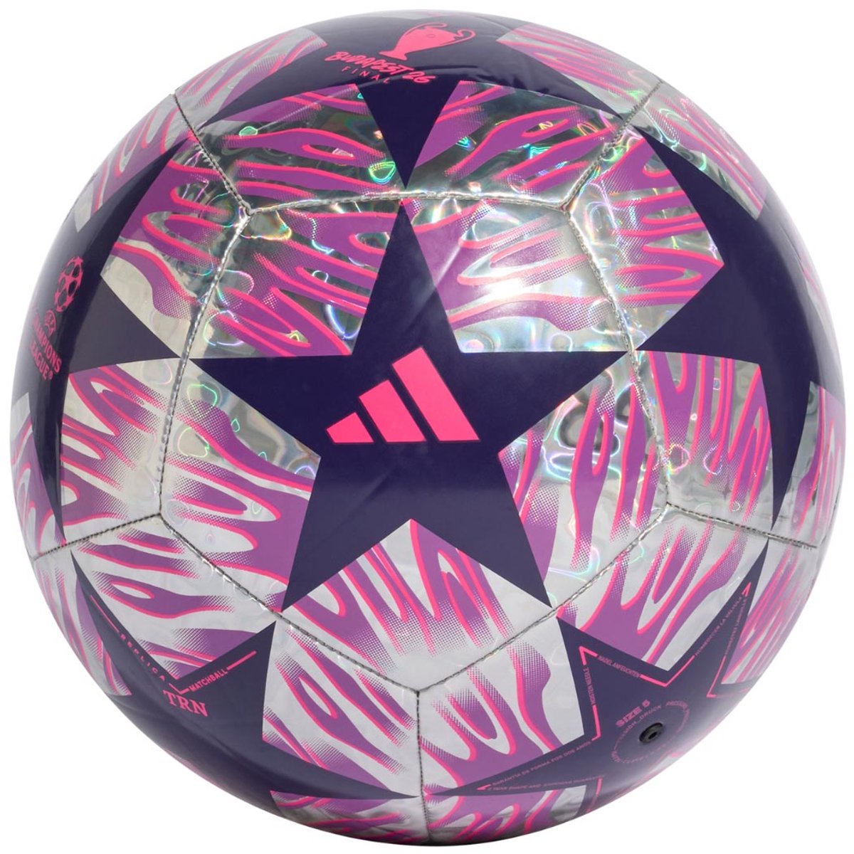 Adidas UCL 25/26 Final Training Foil Voetbal paars - Maat 5