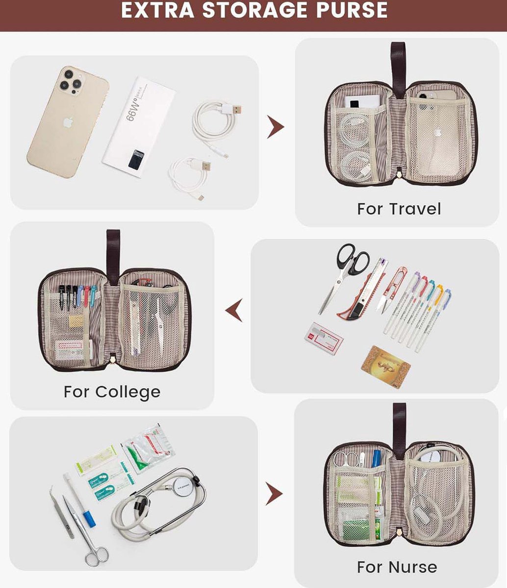 Groot Rugzak Dames - Laptop Rugzak - Met Laptopvak 15 Inch -Reisrugzak Dames - Reisrugzak Dames Waterdichtt - Zakelijke Handbagage voor Reizen Vakantie Kantoor - Schooltas Modern - Beige en Koffie 20X30X43cm thumbnail 6