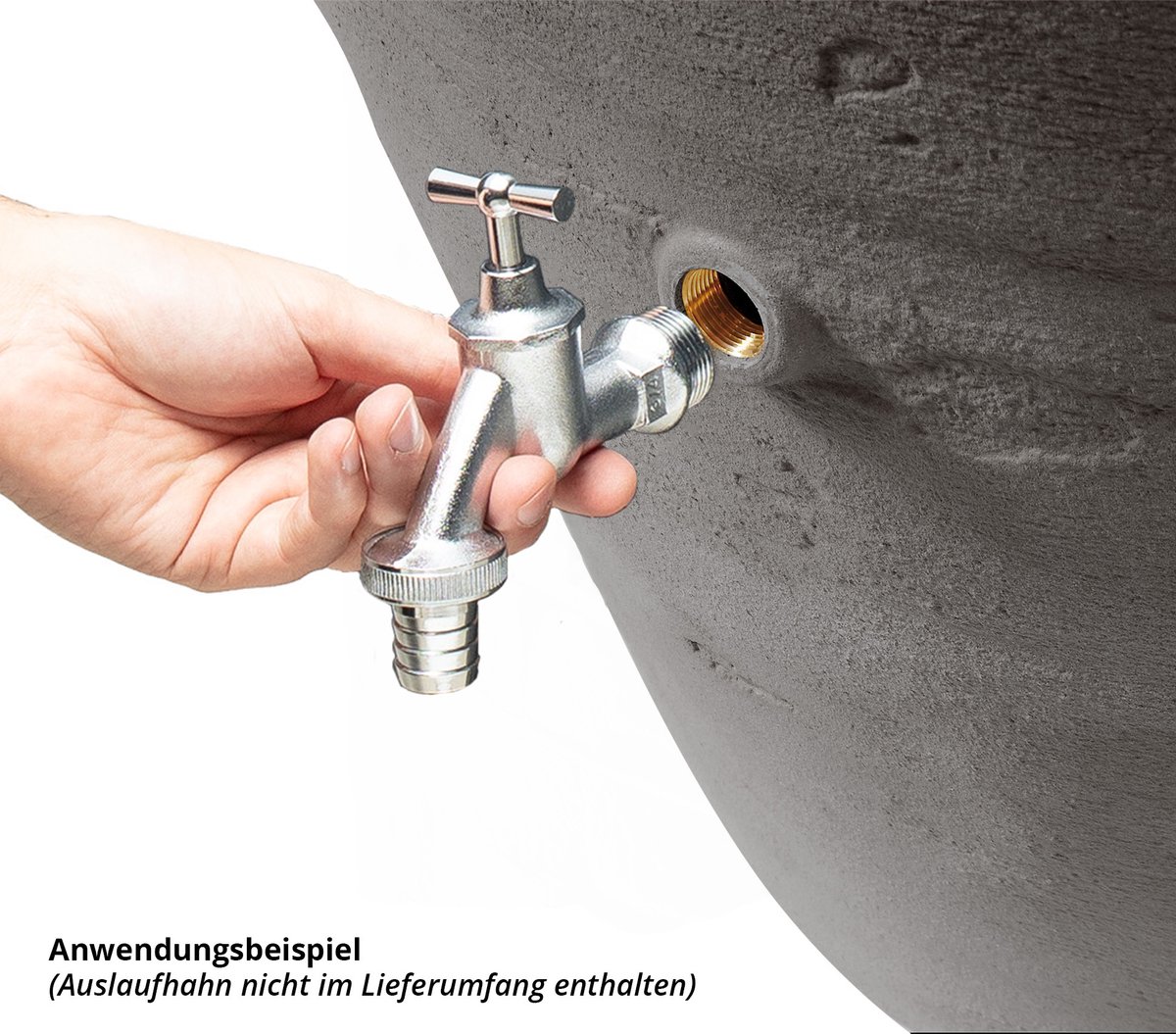 Garantia Antik Amphora 360 liter donker graniet