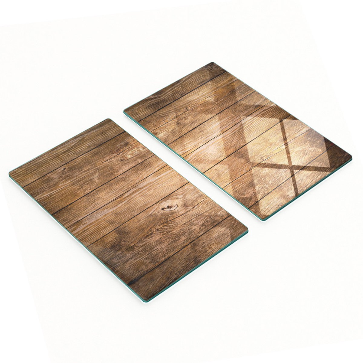 Glazen snijplanken met decoratieve afbeeldingen, hout, 2x30x52 cm