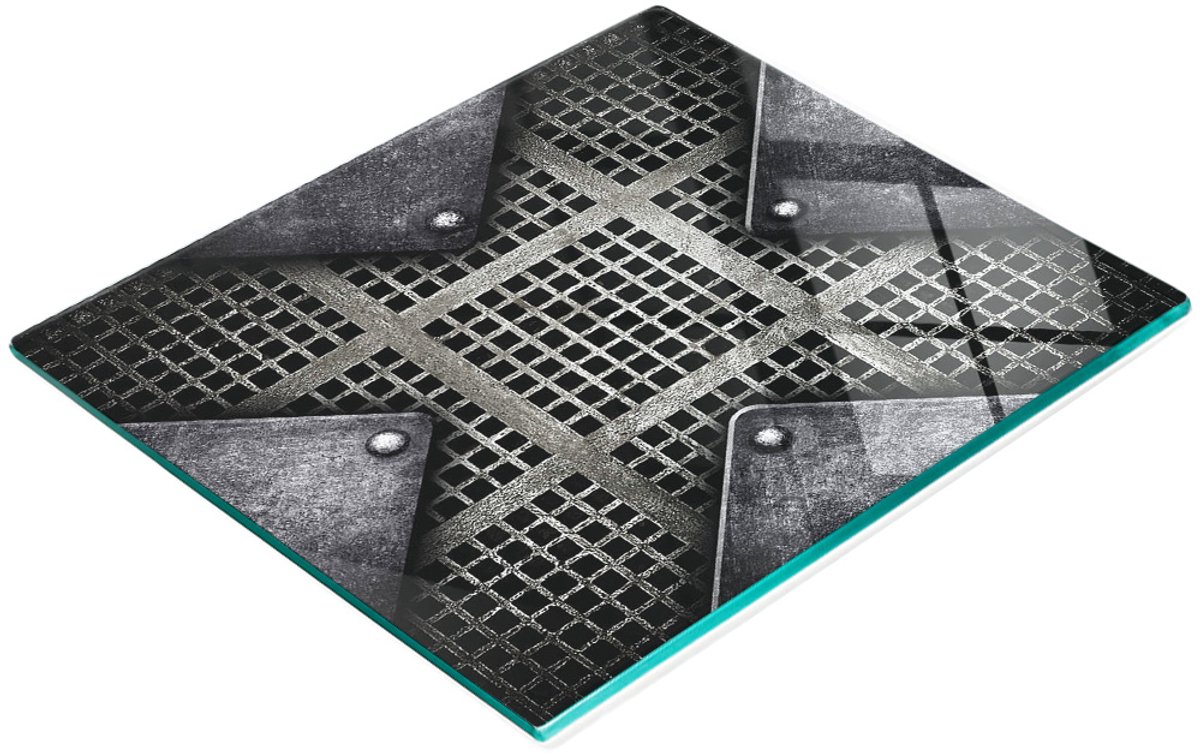 Multifunctionele decoratieve snijplank voor de keuken, gehard metalen gaas, 60x52 cm