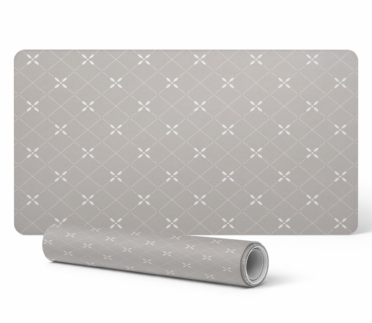 Duurzame gamingmat met geometrisch bloemenpatroon 120x60 cm