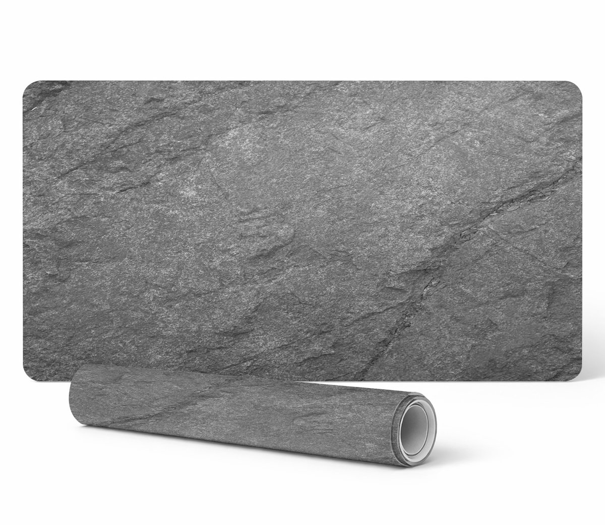 Antislip gamingmuismat met steenstructuur, 120x60 cm