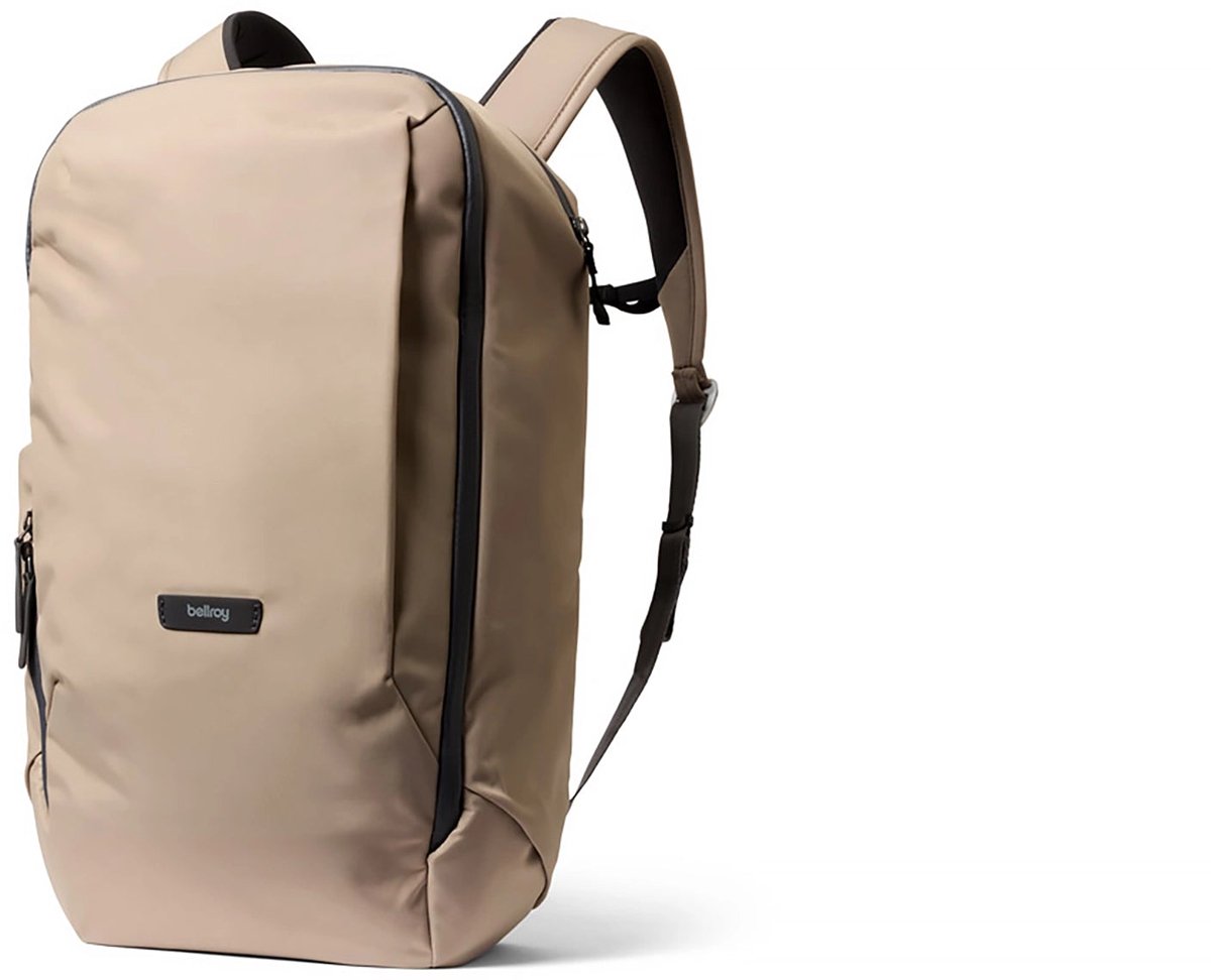 Bellroy Transit Workpack 26L – Geschikt voor 16 laptop – Waterbestendige stof – Doorvoer voor bagage - Beige