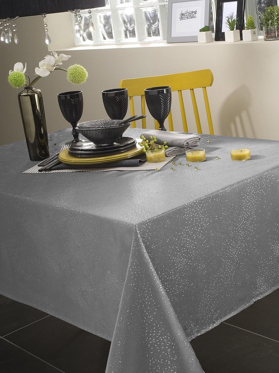 Elegante polyester tafelkleden voor elke gelegenheid, 140x350 cm, grijs