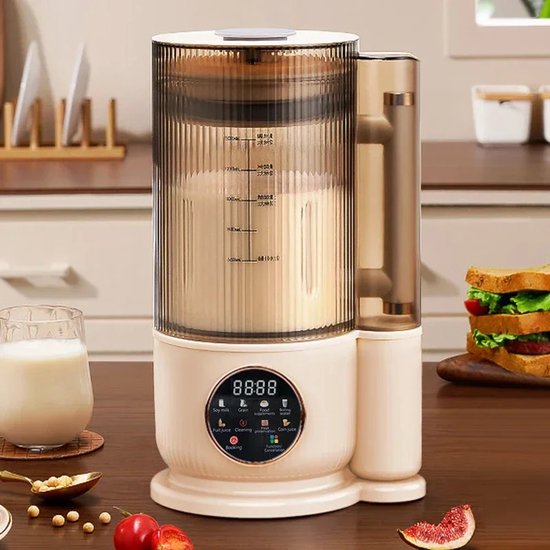 CYRO - Sojamelk Machine - Soja melk Maker - Blender - Juicer voor Groenten en Fruit - Melkmaker Plantaardige Melk - 12 Messen - 1,5L - Kaki van Merkloos — afbeelding 4