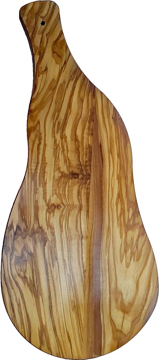 Olijfhout Snijplank - Houten Plank - Keukenwerk - Met Handvat - 42cm Lengte