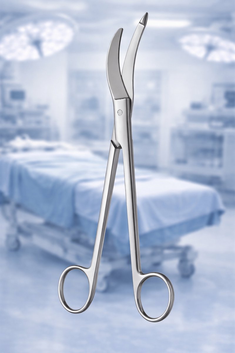 Belux Surgical Instruments / Waldmann Episiotomieschaar Gebogen 18 cm – RVS Verloskundige Schaar – Chirurgisch Instrument – CE MDR