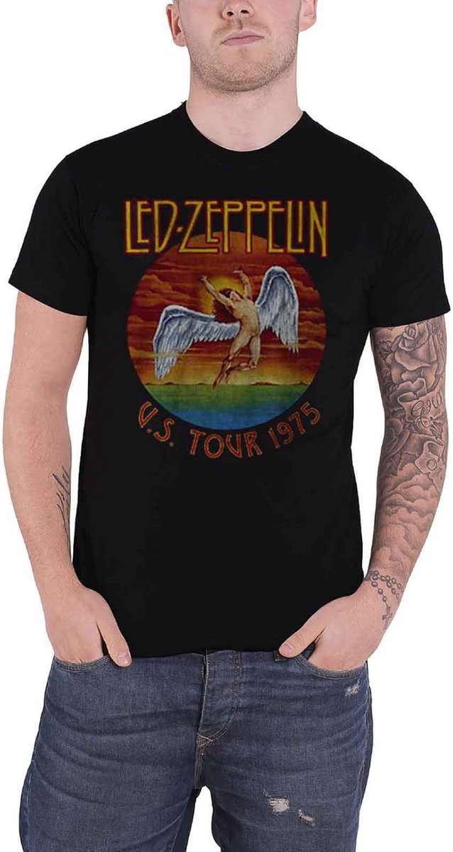 Band T-shirt Heren - Muziek Shirt - Casual Kleding - Officiële Merchandise - S tot XXL - Zwart