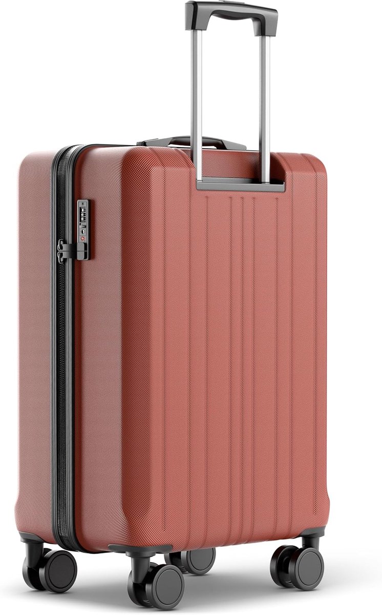 Grote Koffer 67cm 60L Robuuste Hardschalige Koffer met Zachte Wielen en TSA-Slot