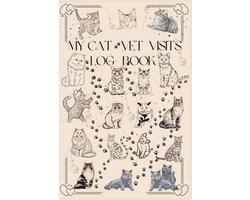 Gezondheidsboek Kat: Dierenartsbezoeken, Medicatie & Vaccinatie Tracker (6x9 Inch)
