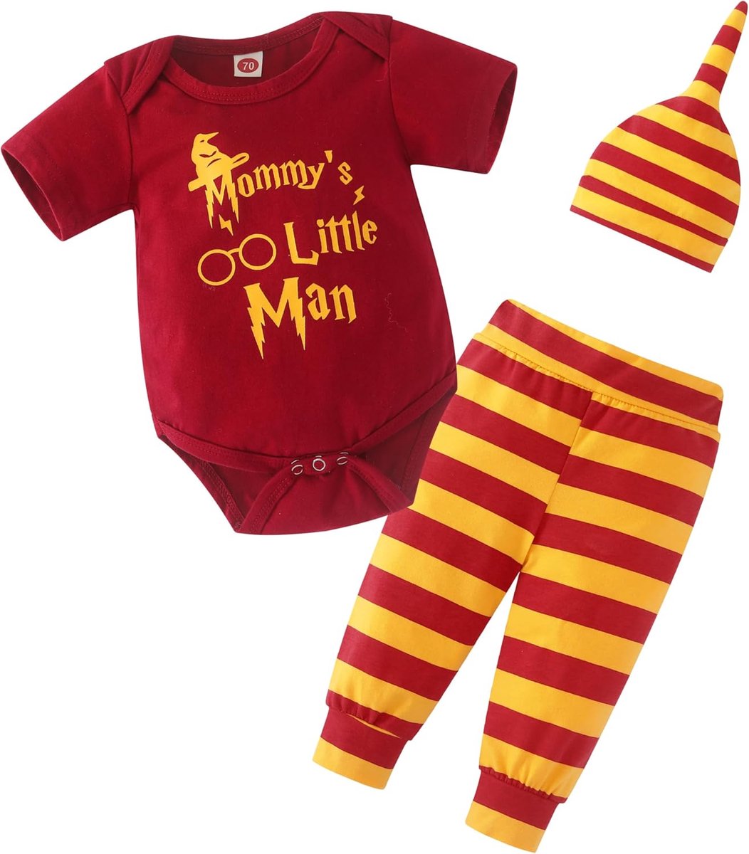 Babyset Jongen Streep Broek en Muts 0-18 Maanden Cadeau