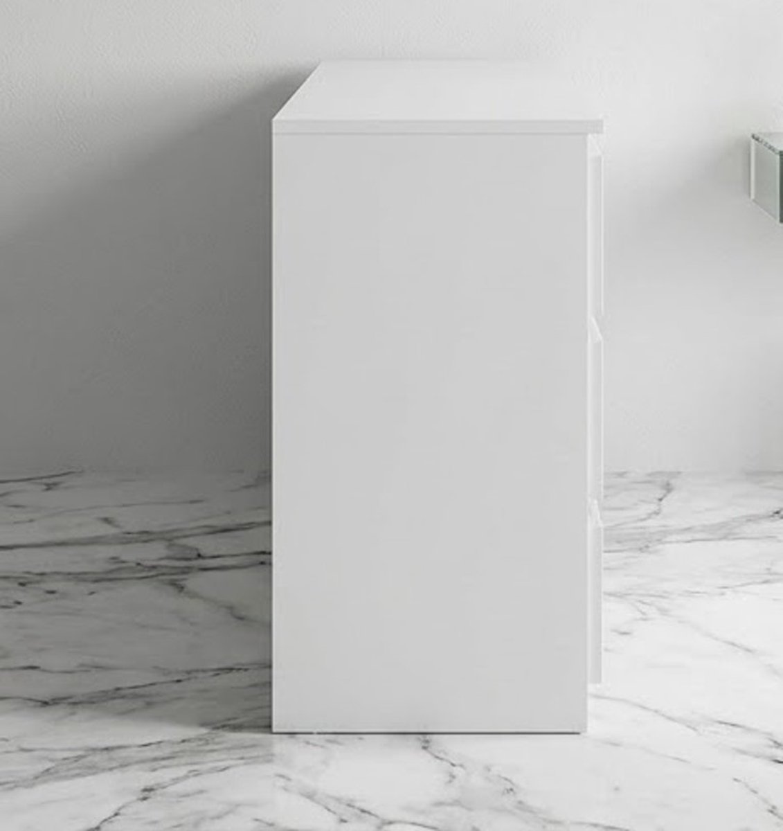 Luxe Moderne Ladekast 120 cm - 6 Lade Opbergkast - Handgreeploos Design - Gelamineerd Hout - Stille Rolgeleiders - Slaapkamer, Woonkamer, Kinderkamer & Kantoor Opbergmeubel - Wit - Casa Serena – 12...
