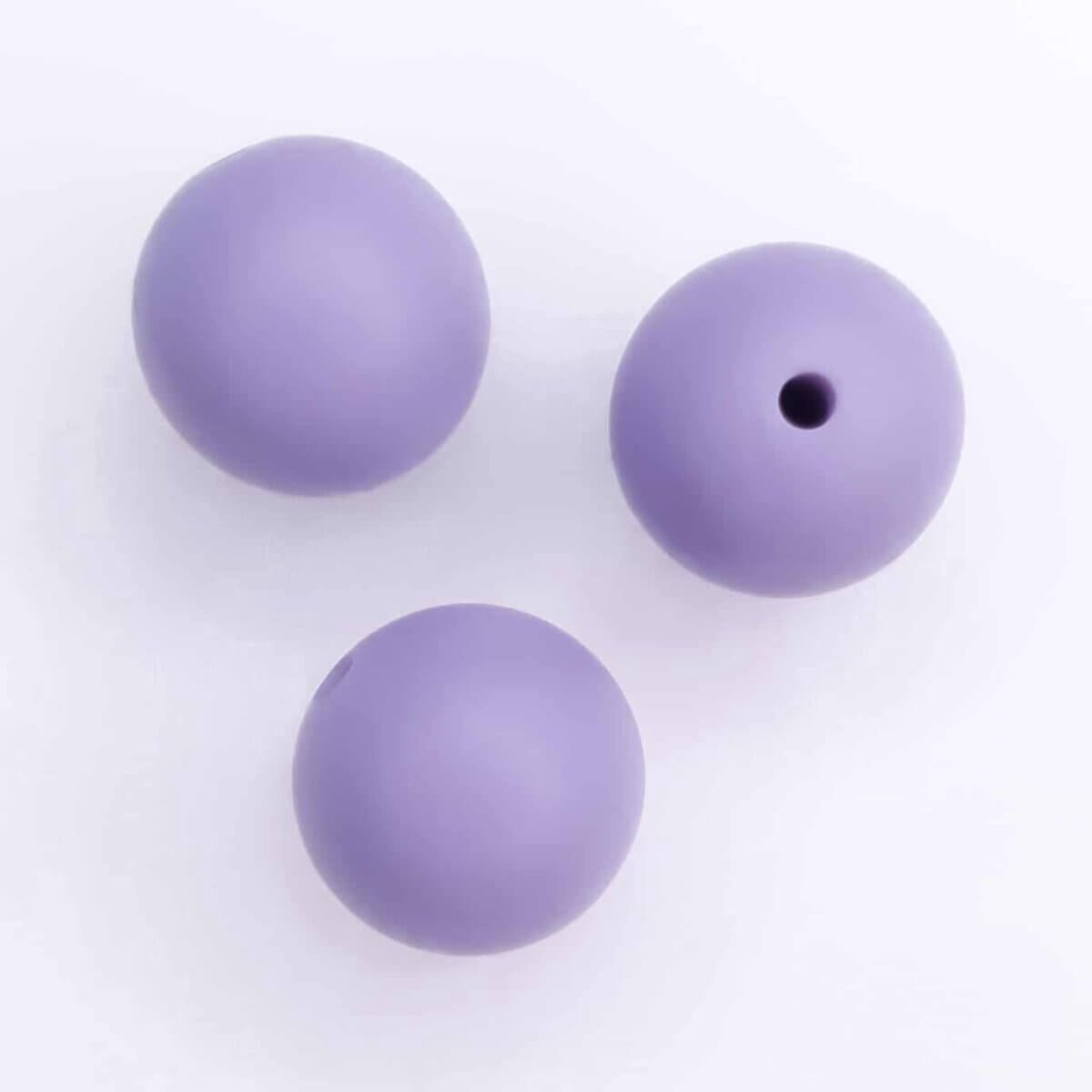 AliRose® Siliconen Kralen voor Bijtring / Speenkoord – BPA Vrij – CE & EN71 – DIY Baby / Bijtring / Speenkoord - 10 stuks - 15mm - Lavender