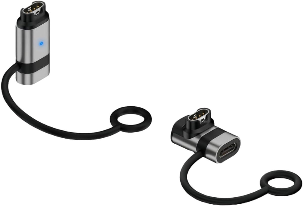 2 Stuks USB-C Oplaadkabel Adapter voor Smartwatch - Duurzaam en Draagbaar