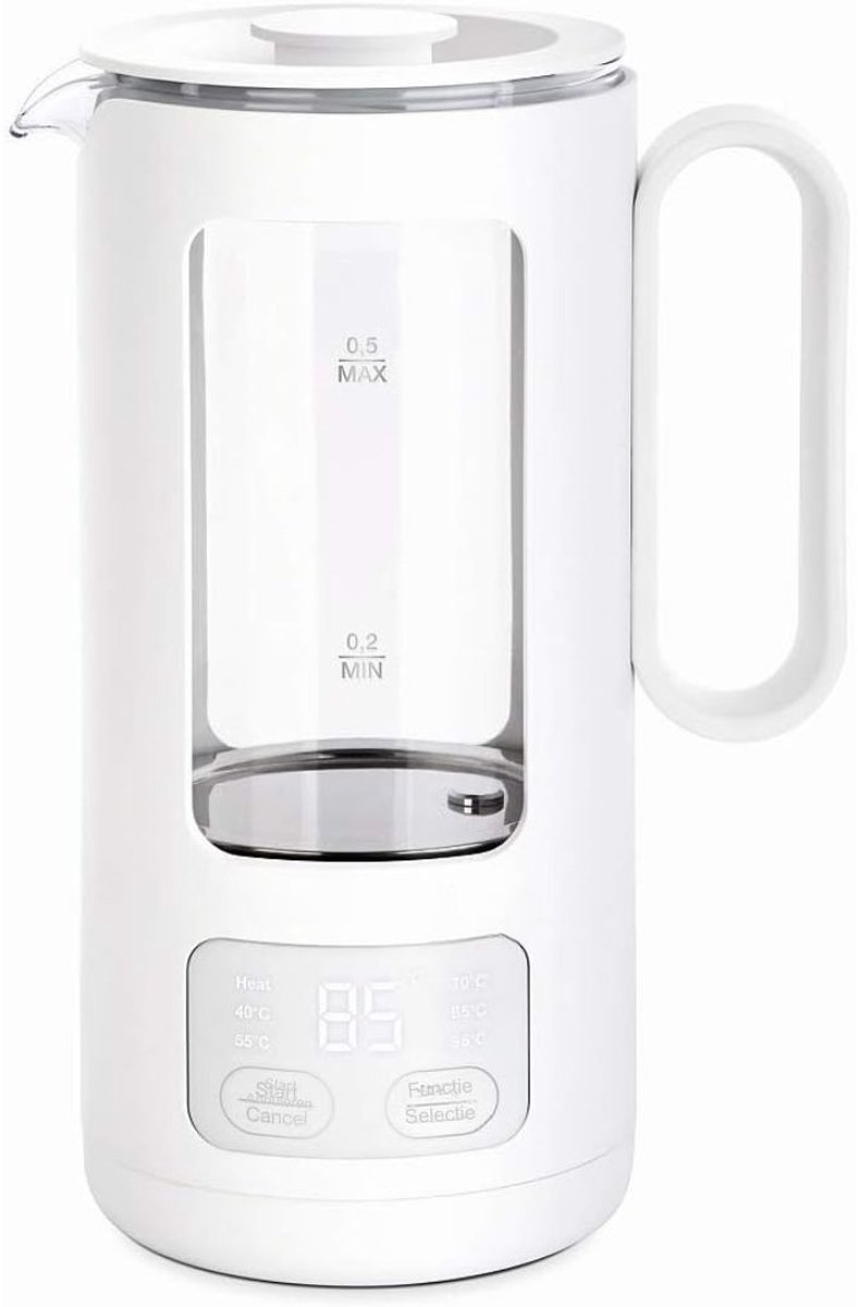 DYNA® Waterkoker glas - Waterkoker - Wit - 15cm x 13cm x 21cm