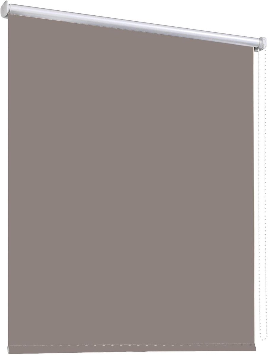 Dubbellaags Rolgordijn Taupe (60x190 cm) Lichtdoorlatend en Verduisterend voor Dag en Nach