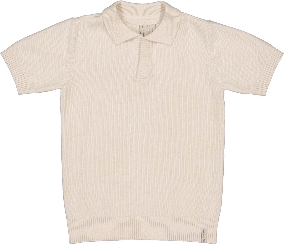 Levv - Boran Jongens Poloshirt- Soft White - Maat 146