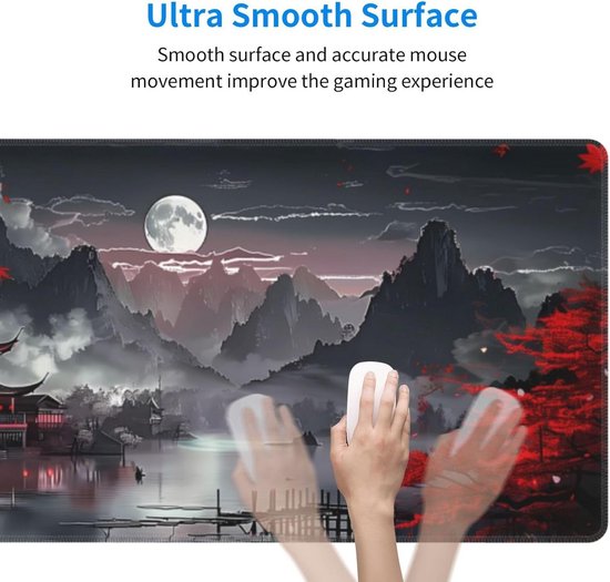 XXL Muismat - Grote mat - Gaming precisie - Anti-slip onderkant - 90x40 cm - Japanse stijl — afbeelding 5