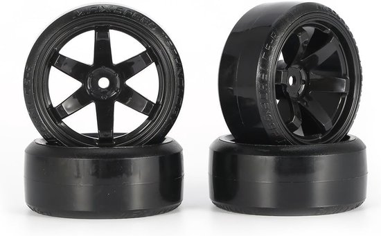 RC Drift Auto Wielen en Banden Set 63mm Hard Kunststof Geschikt voor 1/10 On-Road Racing van Merkloos	 — afbeelding 4