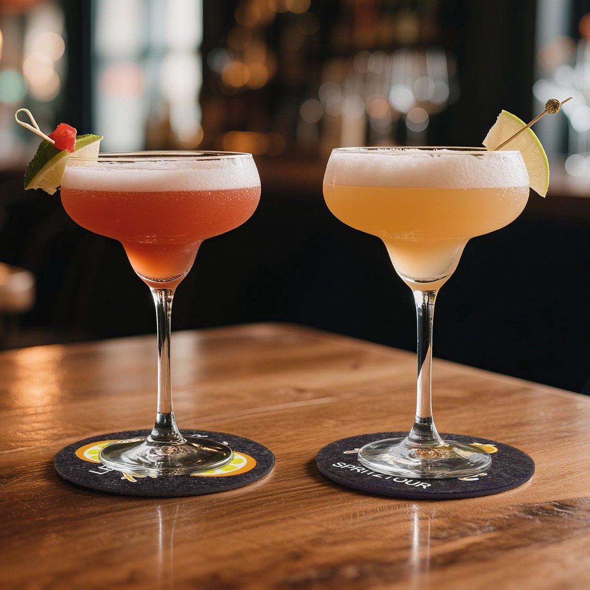 12x Vilt Onderzetters Set - Serveerglazen Bescherming voor Thuis & Horeca