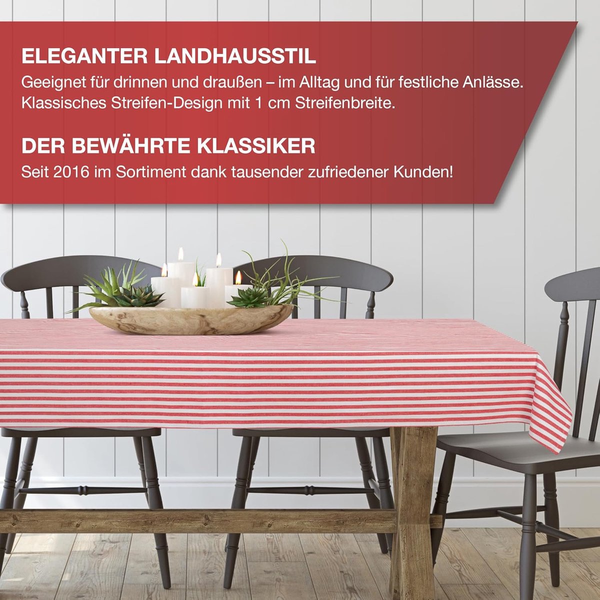 Geruit Tafelkleed Grijs Wit 140x240 cm - 100% Katoen