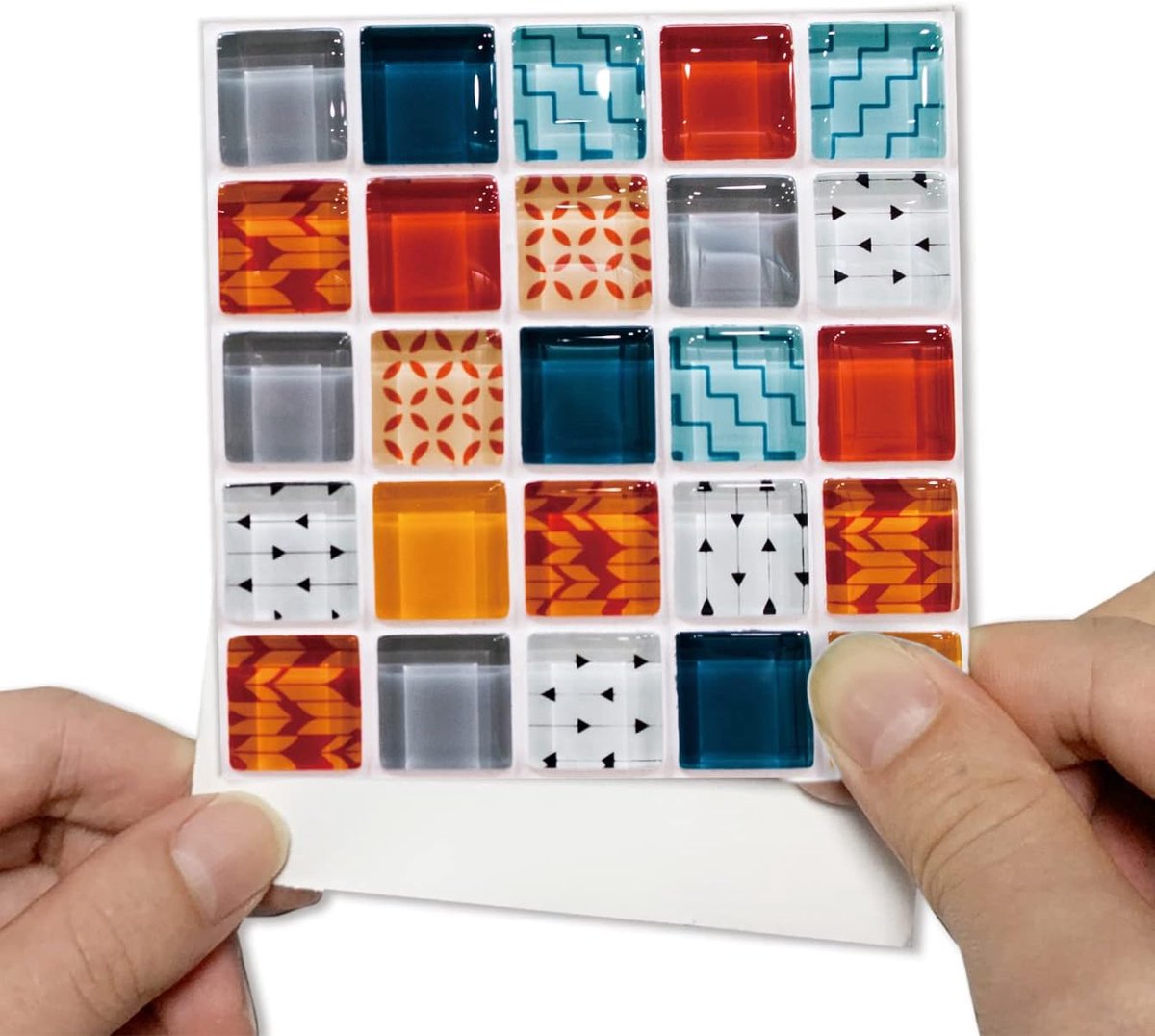 25 stuks Mozaïek Tegelstickers Zelfklevend 15 cm voor Keuken en Badkamer Spatbescherming